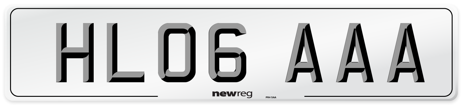 HL06 AAA Number Plate from New Reg